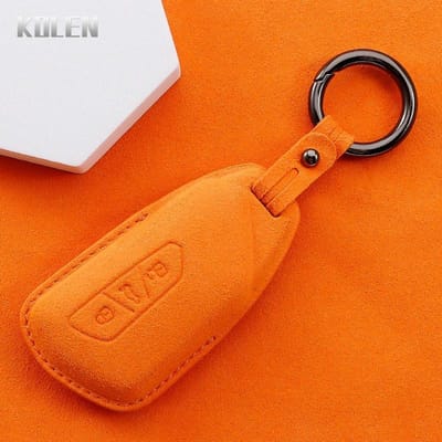 Coque de protection en cuir pour clé de voiture à distance Pour Vw Volkswagen Golf 8 Skoda Octavia A8 Seat Leon Mk4 Porte-clé de protection
