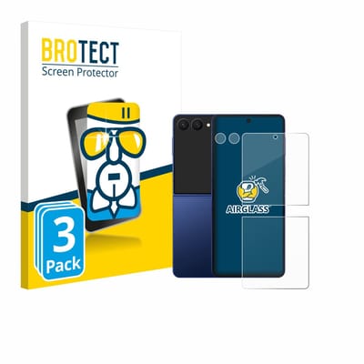 Screenprotector 3 Stuks voor Samsung Galaxy Z Flip 7 (Voor+Camera) Beschermglas transparant