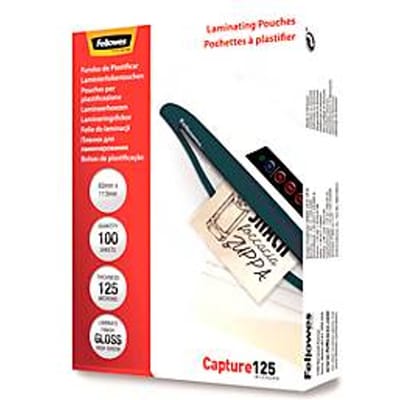 Fellowes lamineerhoezen 83x113 mm 125 micron glanzend 100 stuks