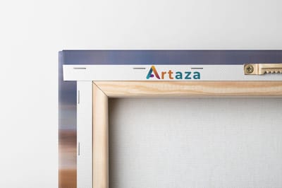 Artaza Canvas Schilderij Drieluik Safari Auto in de Savanne - 120x60 - Foto Op Canvas - Canvas Print