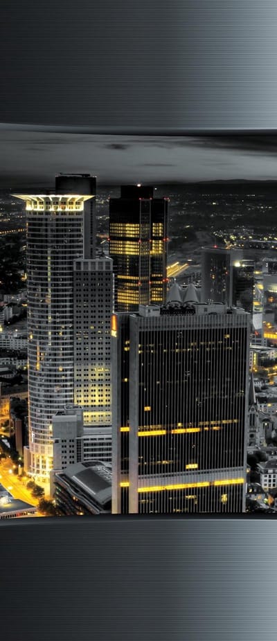 View Frankfurt City Skyline Photo Wallcovering