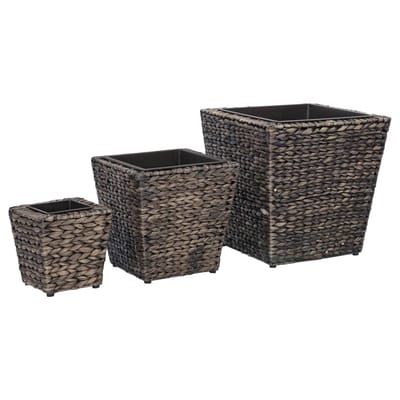 vidaXL - Plantenbakken - verhoogd - 3 - st - waterhyacint - bruin