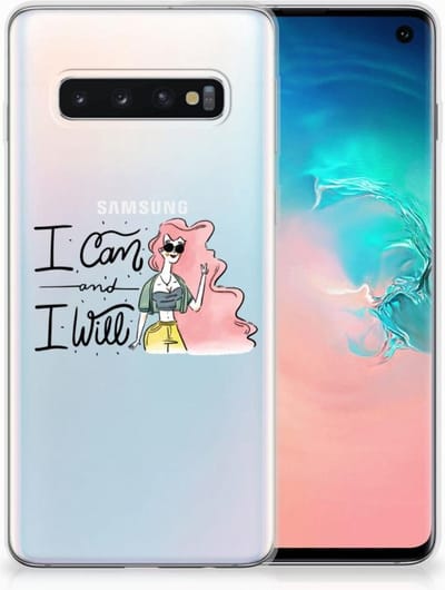 TPU Hoesje voor Samsung Galaxy S10 Telefoonhoesje met Naam i Can