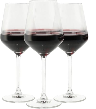 Wijnglazen witte wijn - 3 stuks - Witte wijnglazen set - 37cl helder glas - Glazenset voor diner - Wijn glazen