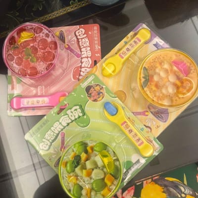 Gesimuleerd Zoet Voedsel Fruit Dessert Voeding Pudding Speelgoed Japans met Lepel Rollenspel Vroege Educatie Speelgoed Kinderspeelhuis Speelgoed