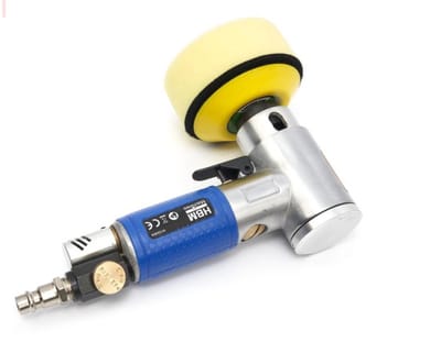 HBM 70 mm mini luchtpolijstmachine van aluminium voor metaal, 0,78 kg, 21 x 10 cm
