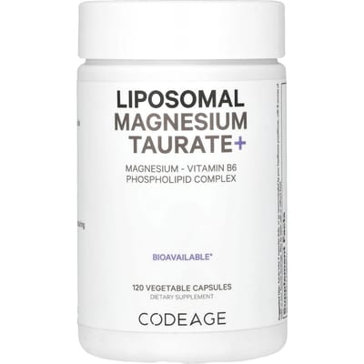 Codeage, Liposomaal Magnesiumtauraat+, 120 vegetarische capsules
