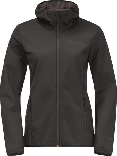 Jack Wolfskin Bornberg Hoody Women - Softshell - Dames - Zwart - Maat L