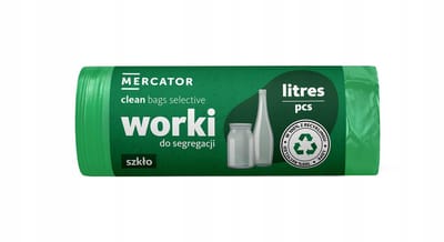 Mercator Medical - Glasafvalzakken - 120L - Groene LDPE - Perforatie