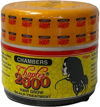 CHAMBERS CHAPTER 2000 -HAIR GROWTH SCALP TREATMENT-VOOR HAARGROEI-ALLE HAARTYPES- HAAR UITVAL-160GRAM