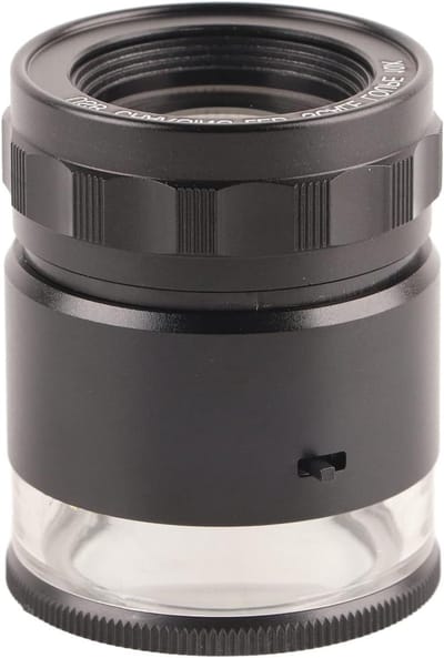 Verlichte Juweliersloep - Vergrootglas met LED - Gedetailleerd Werk - 6 LED Verlichting - 10x Vergroting 28mm - Zilver