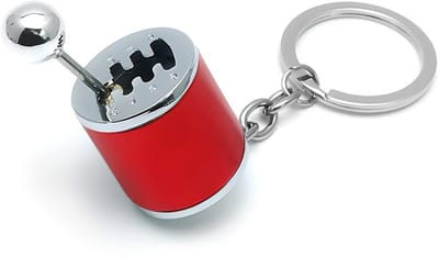 Dailygoods- Versnellingspook Sleutelhanger - Zinklegering - 6 Versnellingsbak - Lichtgewicht - Duurzaam - Compact Ontwerp