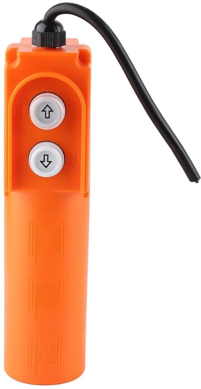 Kraan Drukknop - Hefschakelaar Schakelaar - Elektrische Takels - Zelfherstellend Waterdicht - 220-380V 30uF - Geel