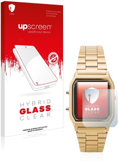 upscreen - Screenprotector voor Casio AQ-230GA - Folie Beschermfolie Beschermglas transparant