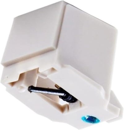 Platenspeler Naald - Stylus Vervanging - Vinyl Luisteren - Amaril Naaldpunt - 1 cm - Wit