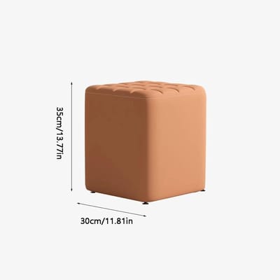 Voetenbankje Poef - Schoenenbank Kruk - Zitje Entree - Compact Ontwerp - 3 x 2 x 1 cm