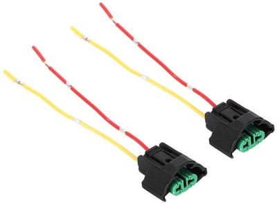 Ronte - Vrouwelijke Adapter Bedrading Socket voor Auto en Motorfiets - Set van 2 - Geschikt voor H8 H9 H11 - Lamp Houder Kabel Connector - Handig accessoire voor je voertuig
