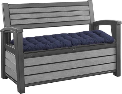 Bankkussen - Zitkussen - Buitenmeubilair - Wasbaar - 150 x 45 cm - Marineblauw