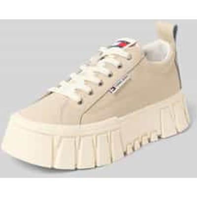 Low-top sneakers van leermix