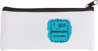 Akyol - liefste bonusvader van de wereld Etui - Vader - de liefste bonusvader - vader cadeautjes - vaderdag - verjaardag - geschenk - kado - 20 bij 9 cm