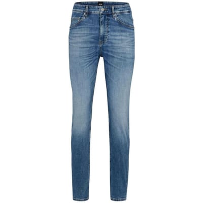 Boss Heren leren jeans (Turquoise)