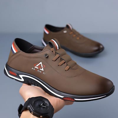 Herenschoenen Leer Zachte Zool Zacht Oppervlak Business Casual Leren Schoenen Ademend Eén Voet Werk Rijschoenen 44 black