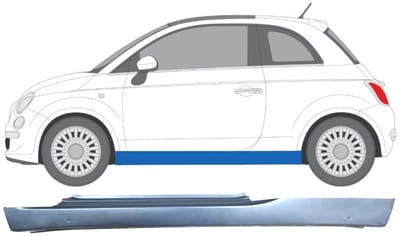 Volledige dorpel voor Fiat 500 2007-2018 / Links