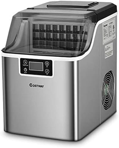 Snelle IJsblokjesmachine 3,2L Capaciteit - 24 Blokjes in 15 Min | Hoge Opbrengst 18kg/Dag