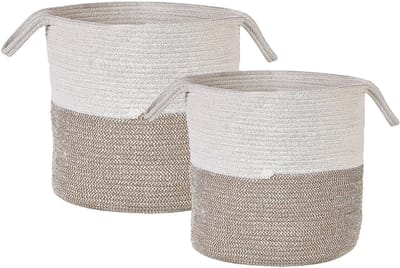 PAZHA - Mand set van 2 - Beige - Katoen
