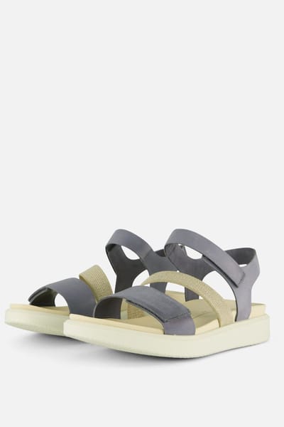 Ecco Flowt W Sandalen blauw Leer - Dames - Maat 42