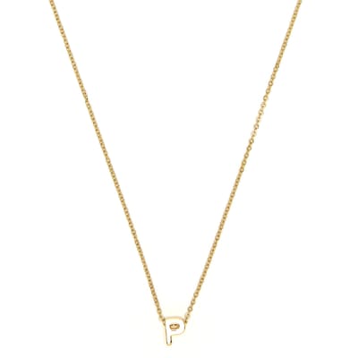 Luxenter Ketting met 18-karaats geelgouden afwerking - Alphabet