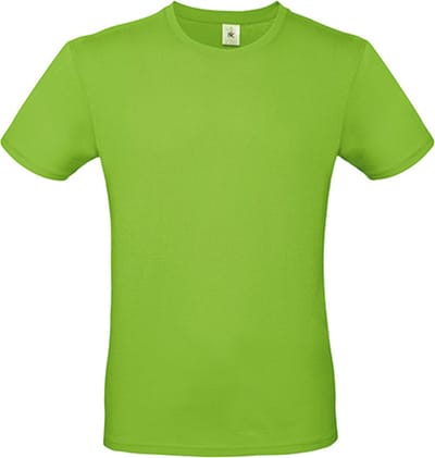 2-Pack herenshirt '150' met ronde hals B&C Collectie Orchid Green maat XS