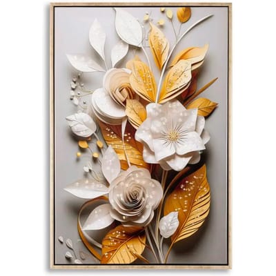 Muurdecoratie schilderij op canvas met lijst Mauro Ferretti Laccato Flora