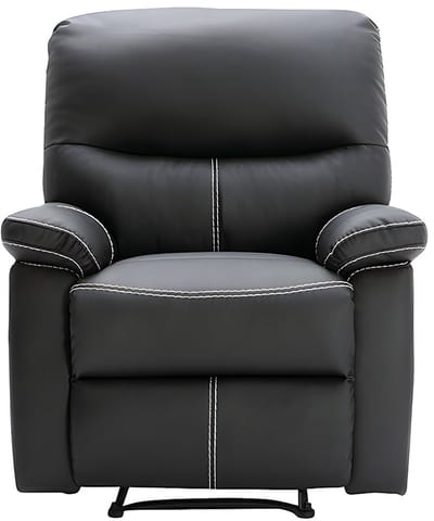 Vente-unique Relaxfauteuil CANBY - Kunstleer - Zwart