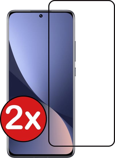 Screenprotector - 2 Stuks - Geschikt voor Xiaomi 12X - Full Cover - Beschermglas - Gehard Glas - Tempered Glass - Screen Protector