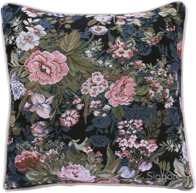 Kussenhoes - luxe gobelinstof - Moonflower - Peony - Rozen - Bloemen - 45 cm