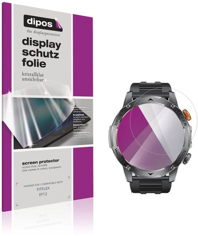 dipos – 6x Beschermfolie geschikt voor FITFLEX EF12 | Krasbestendige & heldere Screenprotector Ultra-Thin
