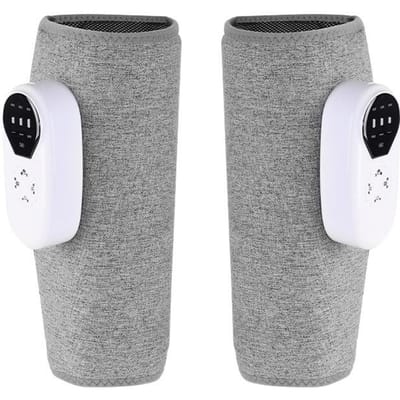 Draadloze Beenmassager, Vibratie Hete Compressie Kuitspierader Massager, Kneed Luchtgolf Schoonheid Been Instrument gray