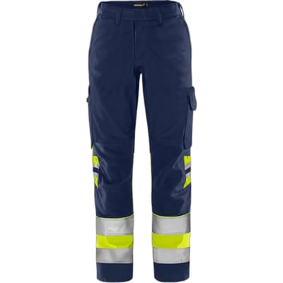 Hoogzichtbare werkbroek klasse 1 voor dames Fristads Green 2652 GPLU