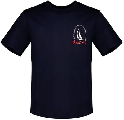 Gant 2003404 T-shirt Met Korte Mouwen Blauw S Man