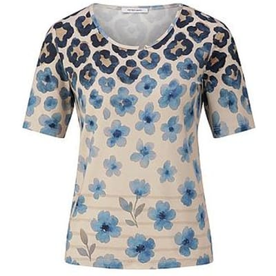 Shirt ronde hals Van Peter Hahn multicolour