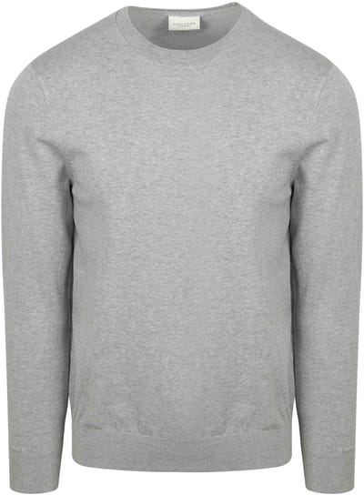 Profuomo Pullover Luxury Grijs - Maat M - Heren