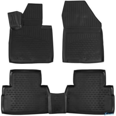 J&amp;J AUTOMOTIVE | Tapis De Sol En Caoutchouc 3D Exclusive Pour Hyundai Santa FE 2018-2020
