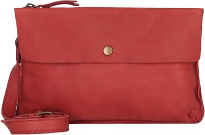 HAROLD'S Leren Schoudertas Submarine Handbag Red Donkerrood