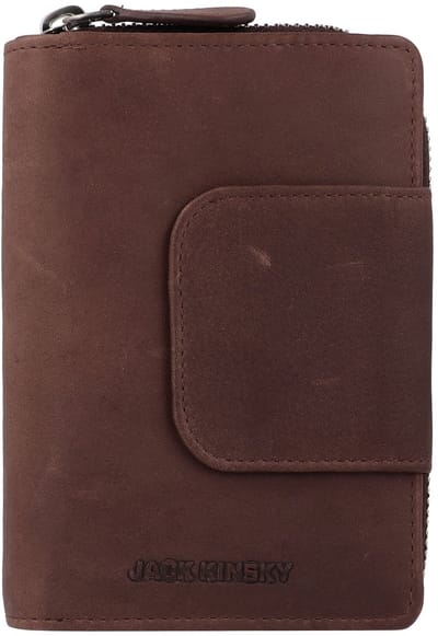 Jack Kinsky Aruba Portemonnee Leder 14 cm - Dames - Horizontaal - braun