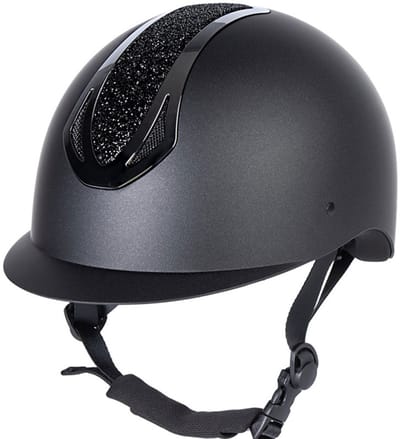 Harry's Horse Veiligheidscap Pro F2 Matt Crystal Zwart/Zwart - L