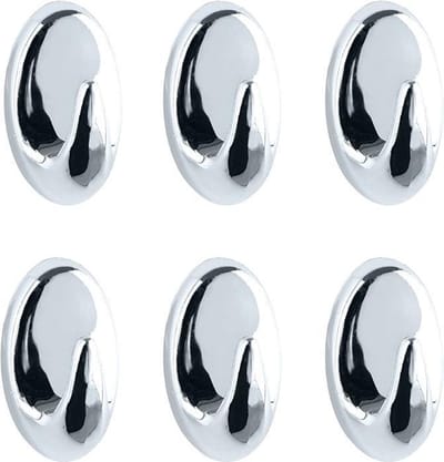 Wenko Wandhaken 2,5 X 1,5 Cm Abs Chroom 6 Stuks