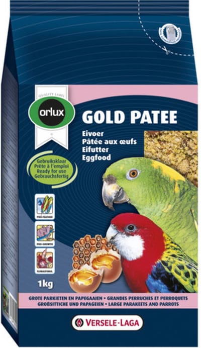 Orlux Gold patee papegaai 1 kilo - Eivoer voor vogels - Vogelvoer - Patee - Stanleyrosella (Platycercus icterotis)