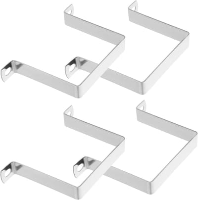 Robuuste Klem - Buisklem Houder - Buiten Installaties - Roestvrij Staal - 15 x 10 x 2 cm - Zilver