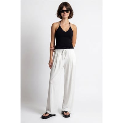 Dames Hoge Taille Wijde Jersey Broek